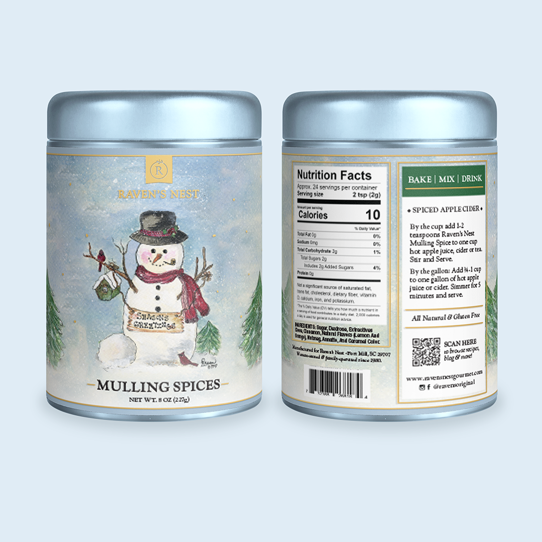 Mulling Spice Holiday Tin - Snowman