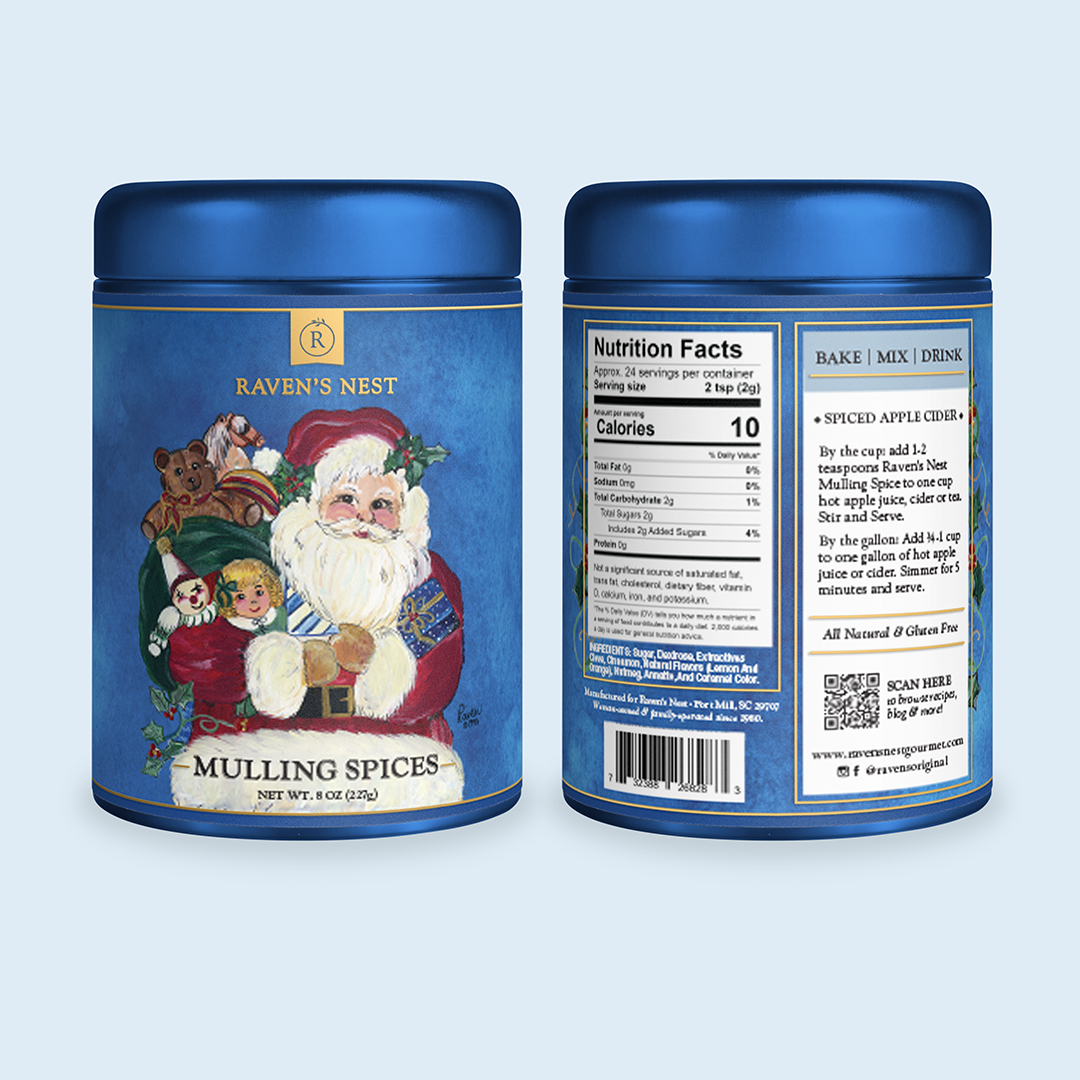 Mulling Spice Holiday Tin - Santa