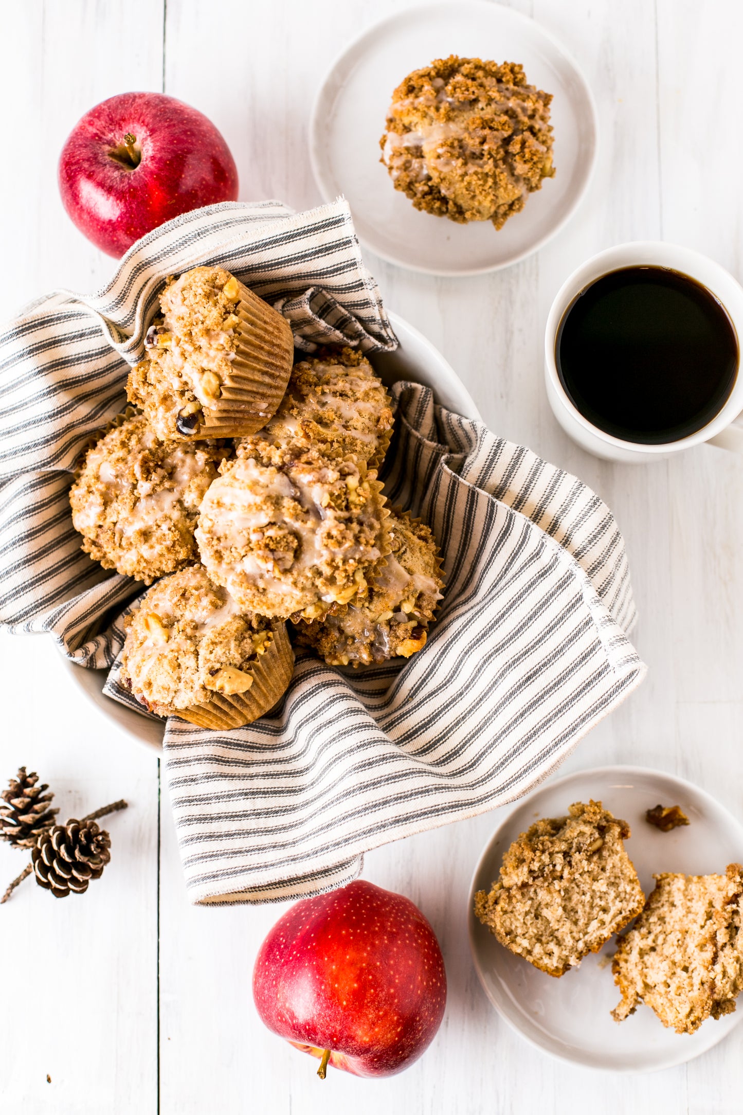 Apple Butter Muffins Displayed in a Bowl