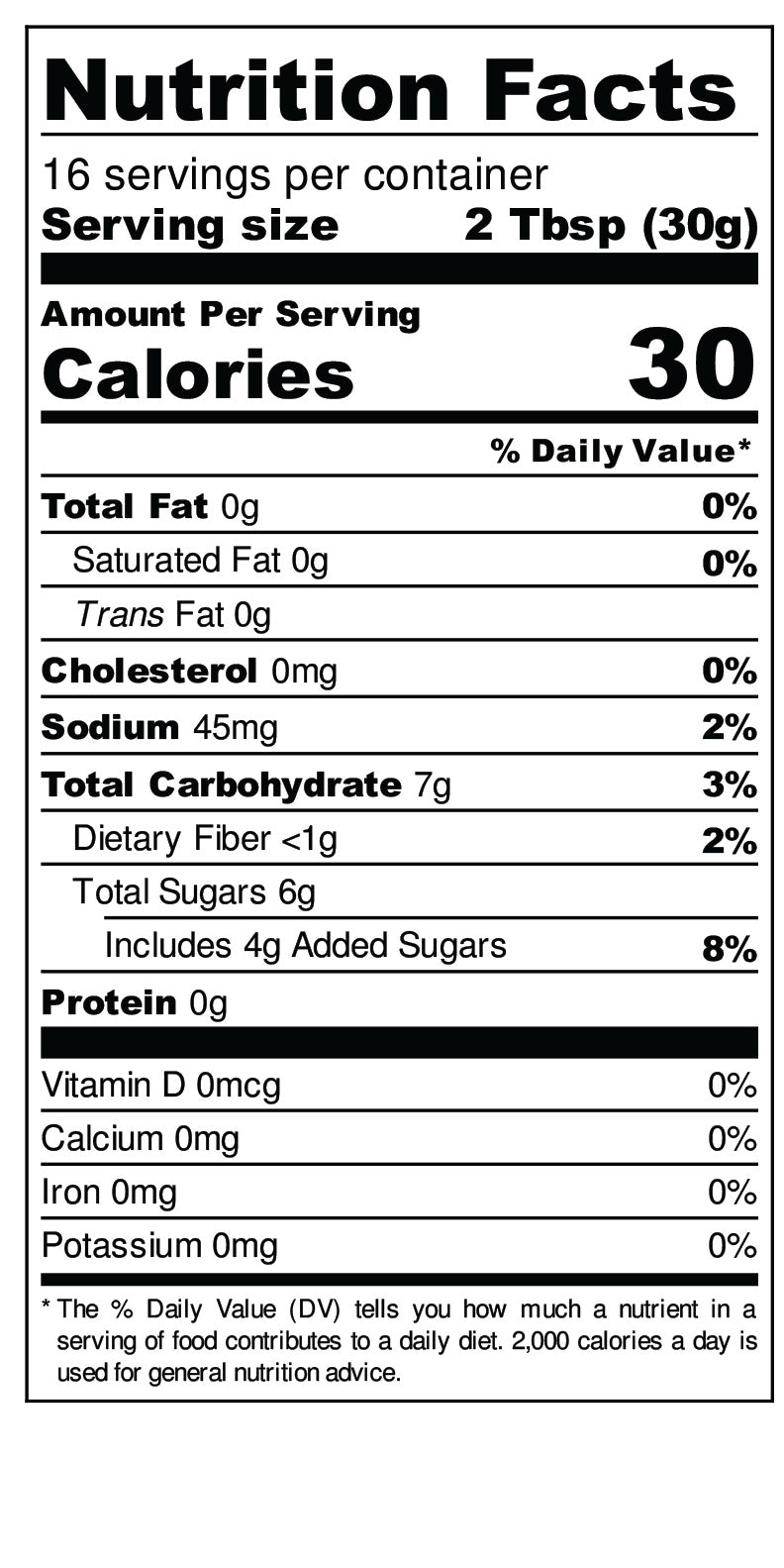 Mango Salsa Nutrition Facts