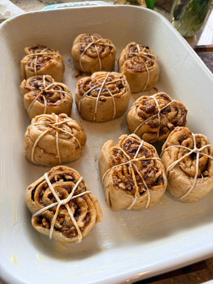 Brown Butter Pumpkin Maple Pecan Cinnamon Rolls