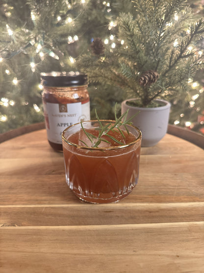 Try an Apple Butter Manhattan made with Raven’s Nest Apple Butter, rye whiskey or bourbon, sweet vermouth, and Angostura bitters for a cozy fall cocktail.