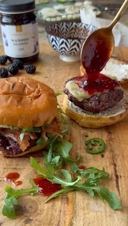 Blackberry Jalapeño BBQ Burger