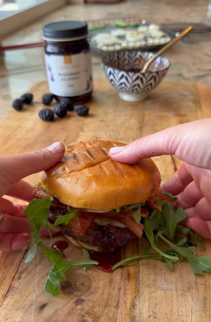 Blackberry Jalapeño BBQ Burger