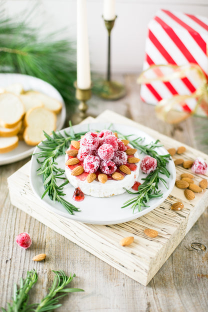 Brie with Sugared Raspberries