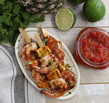 Grilled Chili Grande Shrimp with Pineapple Salsa