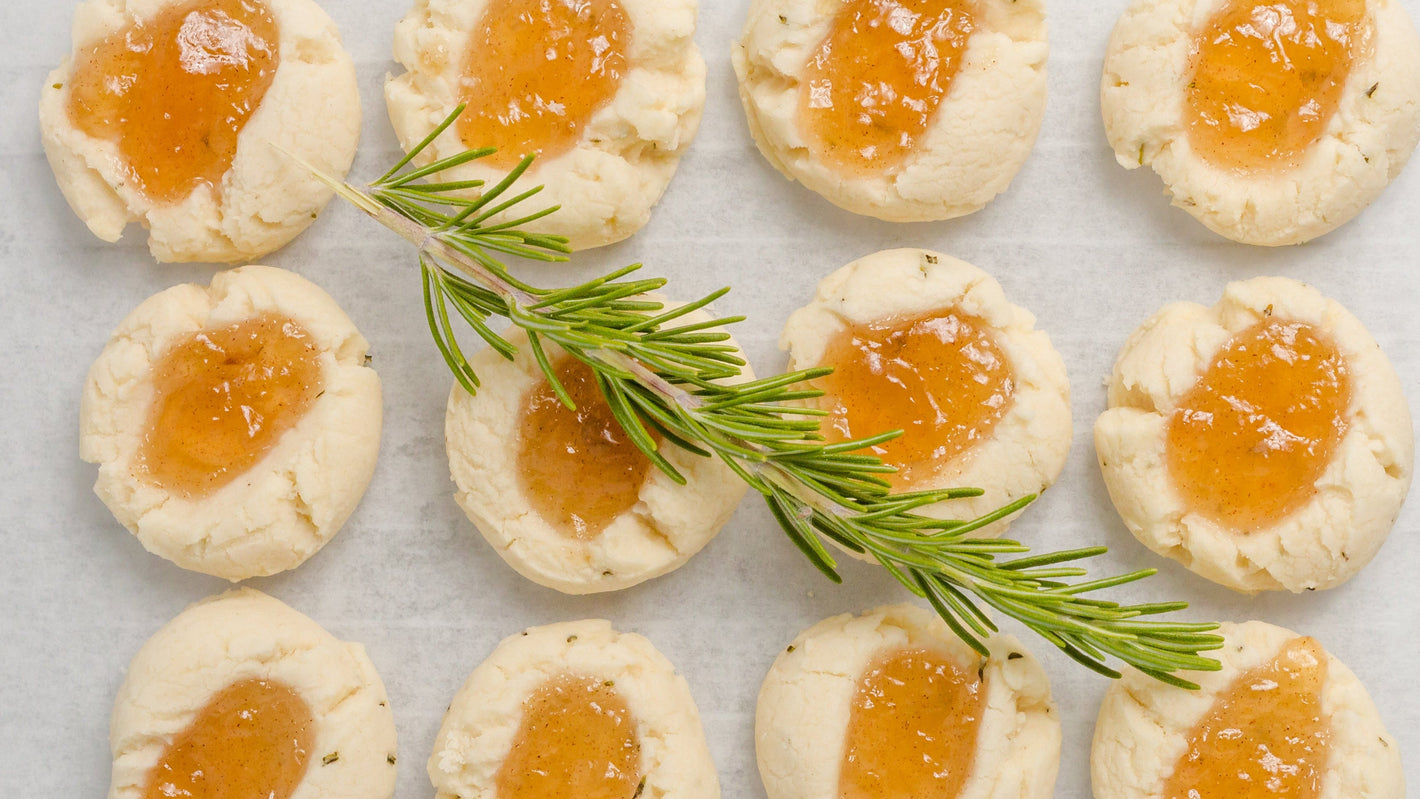 Ravens Nest Rosemary Pear Thumb Print Cookies