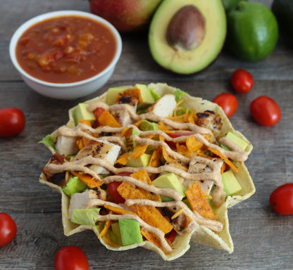 Grilled Chicken Taco Salad with Chili Grande Dressing