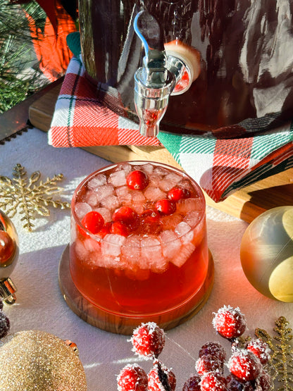 Spiced Cranberry Cider Batched Mocktail