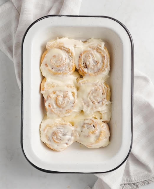 Mini Cinnamon Rolls made with Raven's Nest Gourmet Blackberry Jalapeno Jam