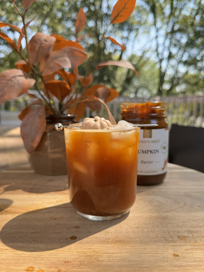 Make a fall-inspired Pumpkin Butter Carajillo with Raven’s Nest Pumpkin Butter, Licor 43, and espresso for a rich, smooth coffee cocktail.