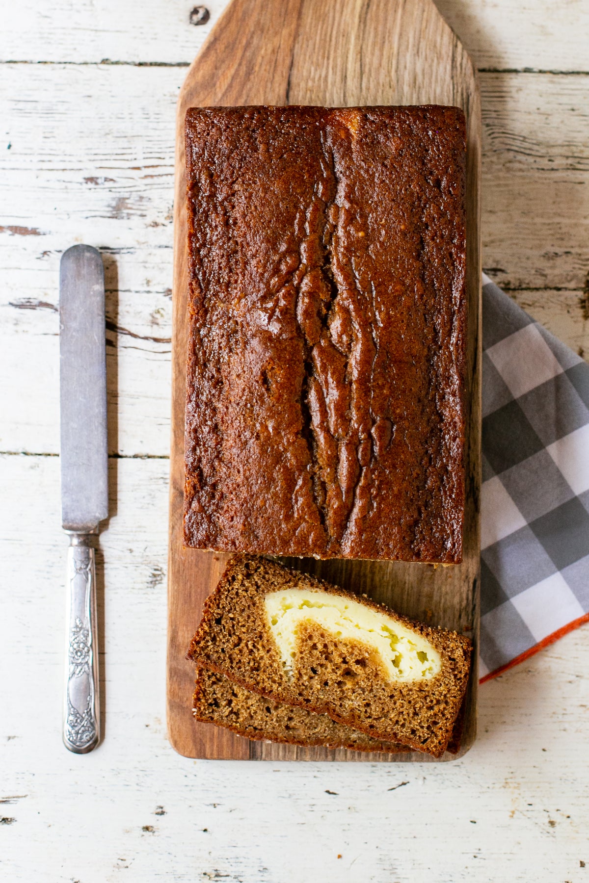 Pumpkin Butter Bread with Cream Cheese Filling