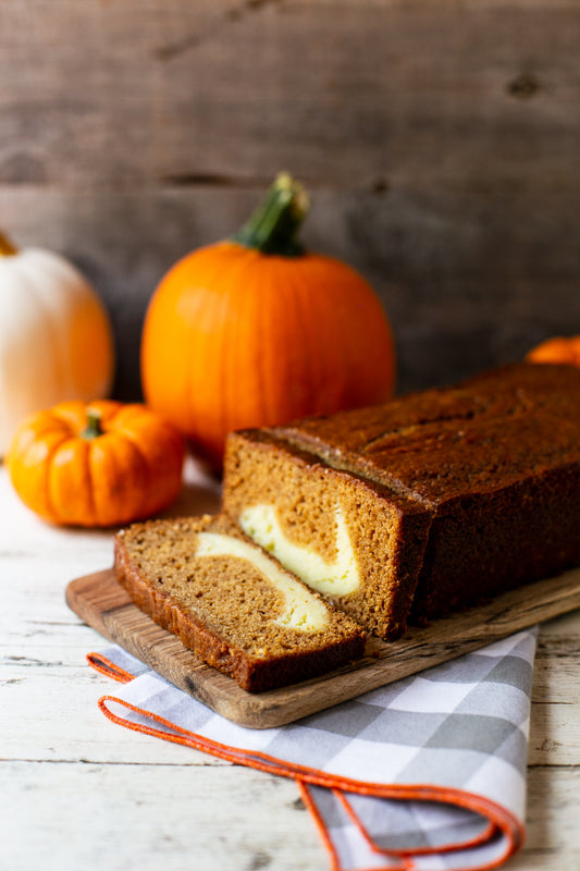 Pumpkin Butter Bread with Cream Cheese Filling