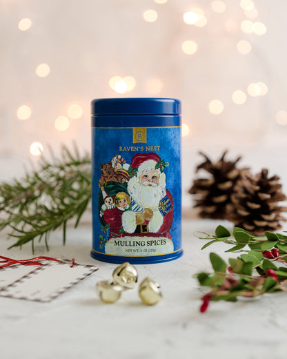 Mulling Spice Holiday Tin - Santa