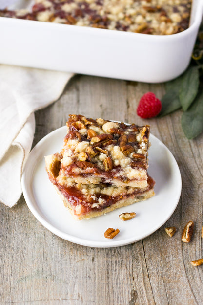 Raspberry Pecan Bars
