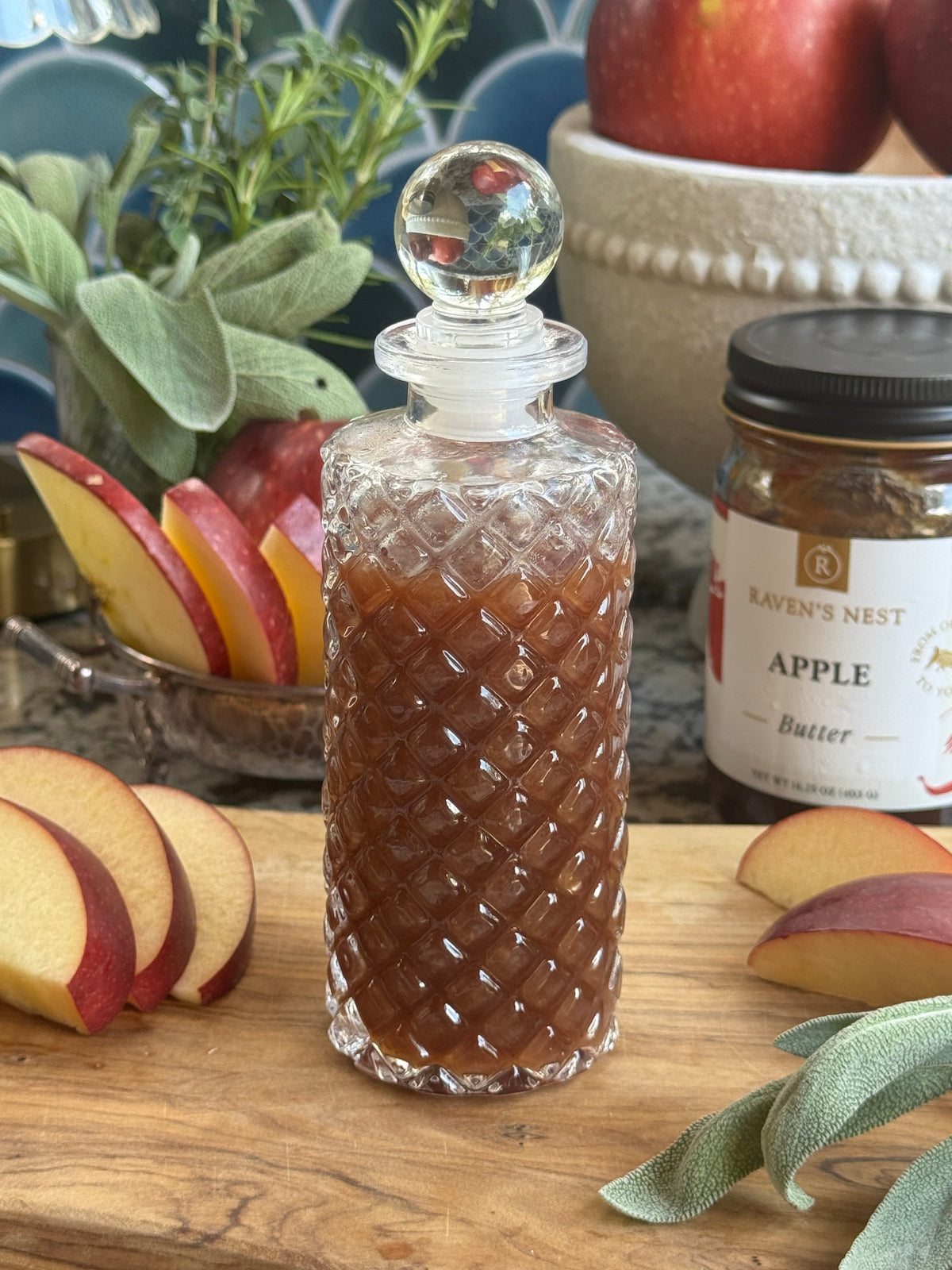 Sage Apple Butter Simple Syrup