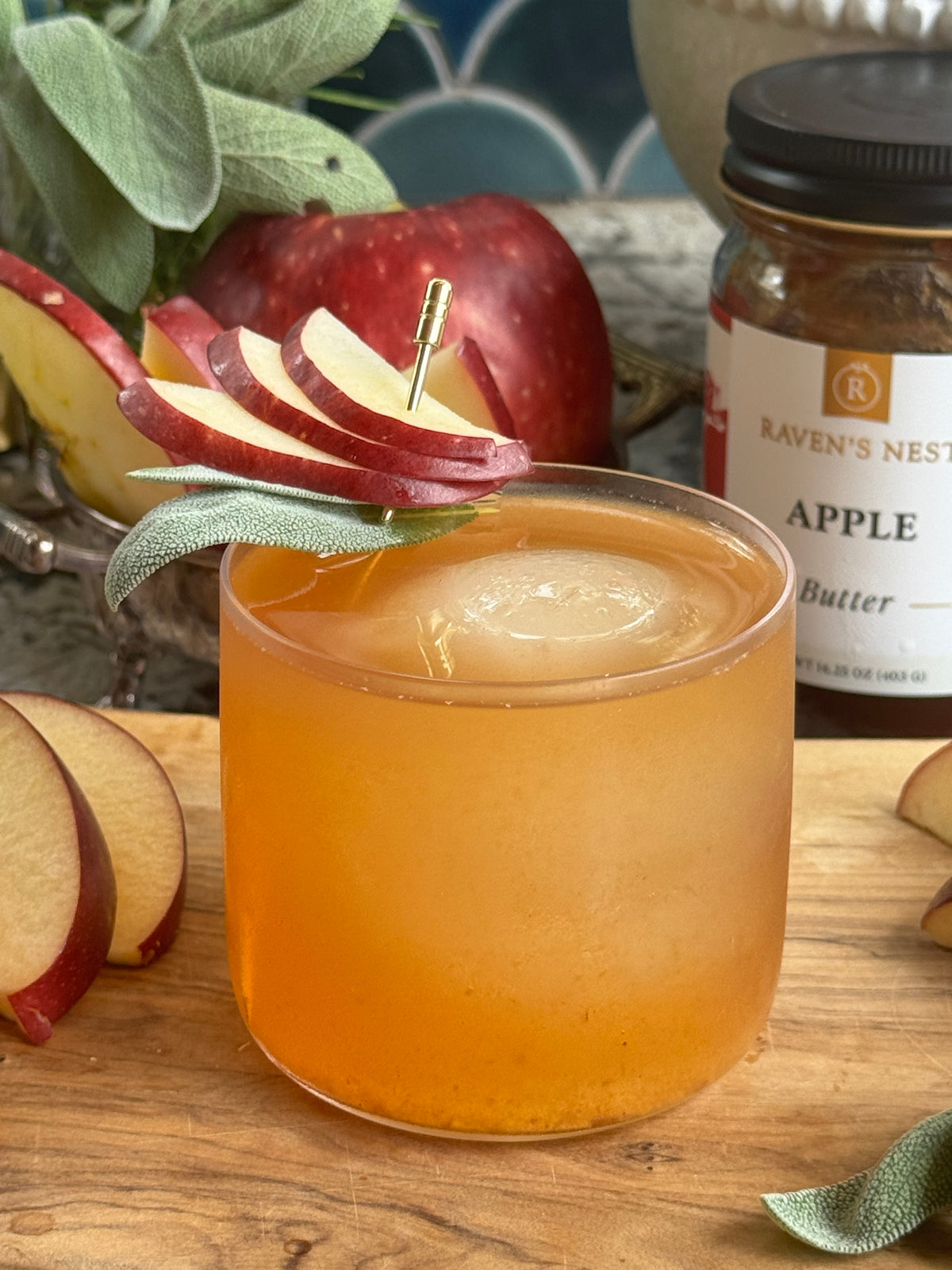 Sage Apple Butter Simple Syrup