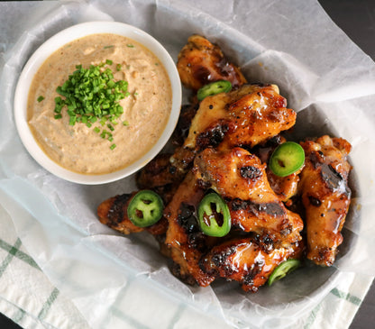 Strawberry Jalapeno Wings with Chili Grande Sauce