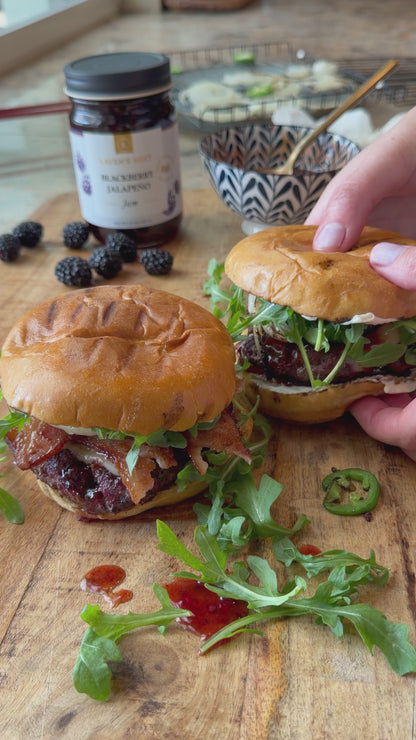 Blackberry Jalapeño BBQ Burger
