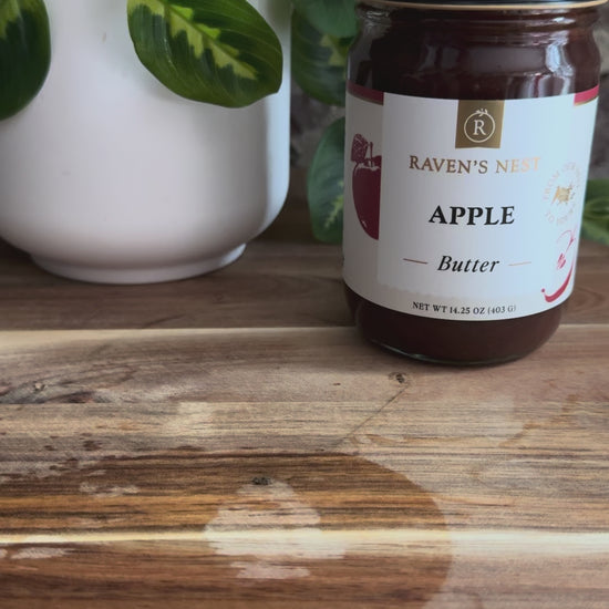 Make a fall-inspired Apple Butter Old Fashioned with Raven’s Nest Apple Butter, bourbon, brown sugar simple syrup, orange bitters, and black walnut bitters.