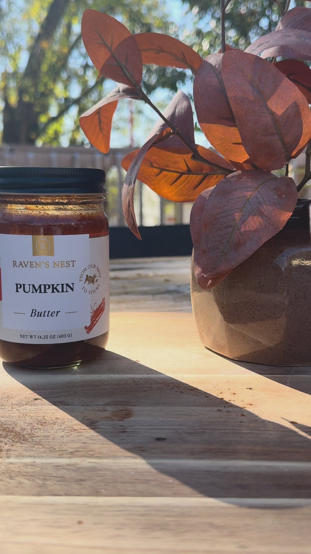 Make a festive Pumpkin Pie Margarita with Raven’s Nest Pumpkin Butter, reposado tequila, orange liqueur, apple cider, maple syrup, and a cinnamon sugar rim.