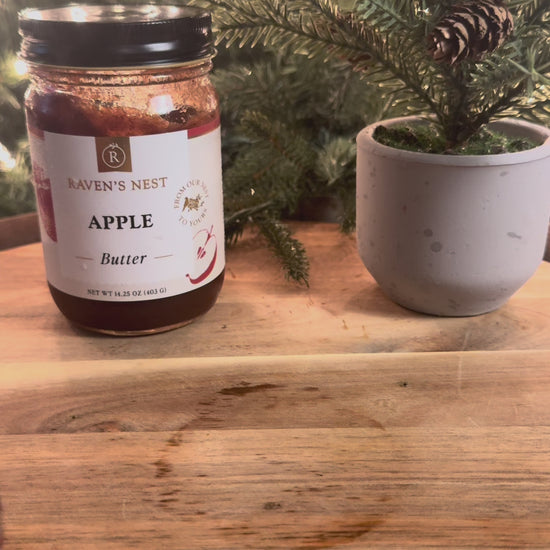 Try an Apple Butter Manhattan made with Raven’s Nest Apple Butter, rye whiskey or bourbon, sweet vermouth, and Angostura bitters for a cozy fall cocktail.