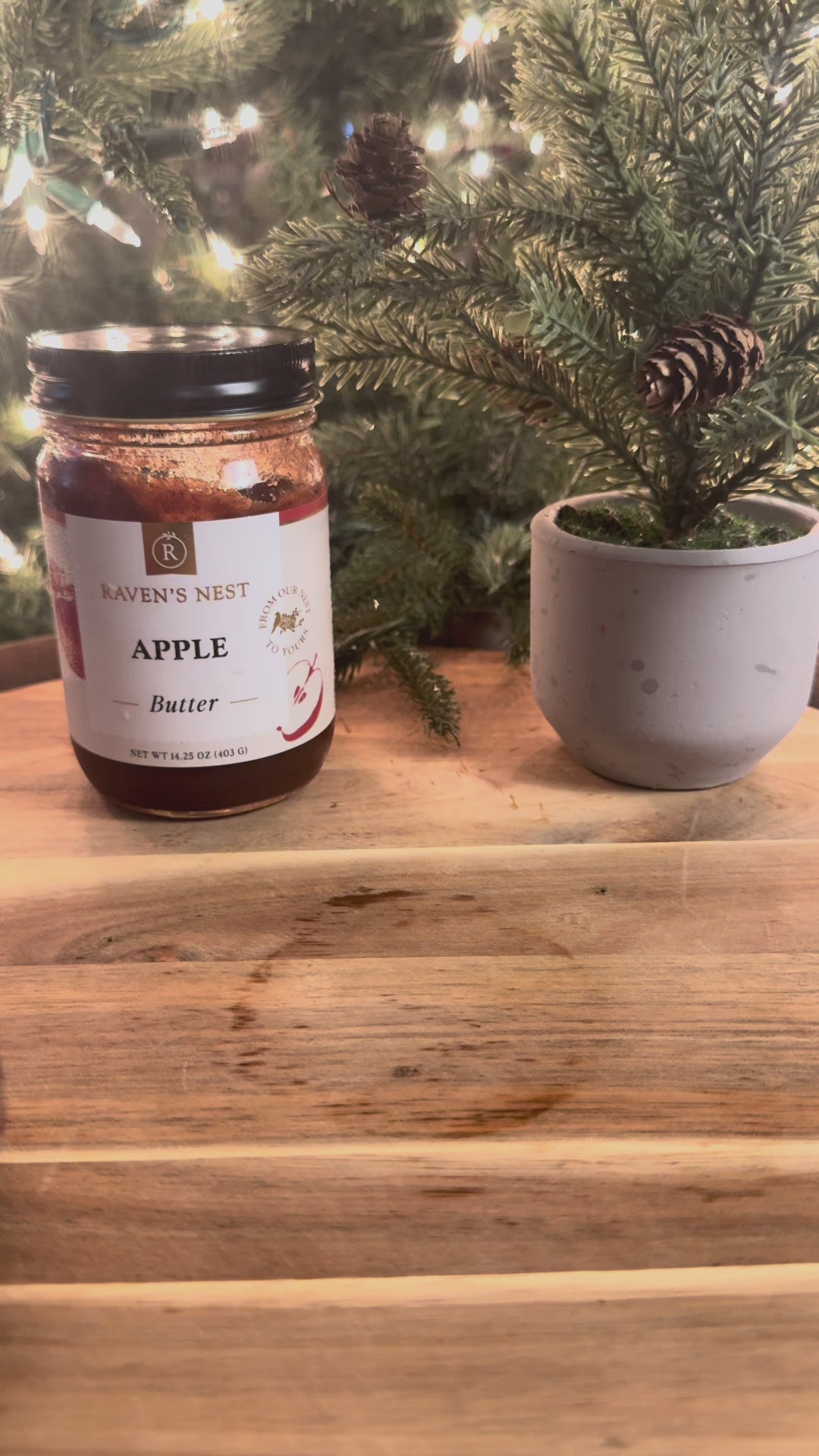 Try an Apple Butter Manhattan made with Raven’s Nest Apple Butter, rye whiskey or bourbon, sweet vermouth, and Angostura bitters for a cozy fall cocktail.