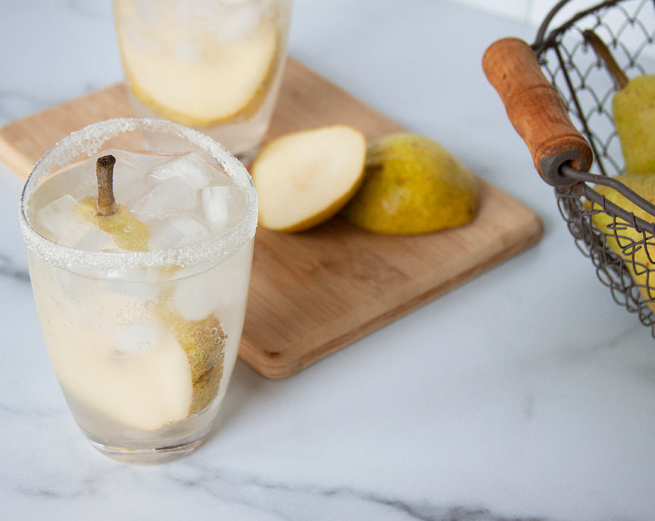 Pear Vanilla Gin Fizz