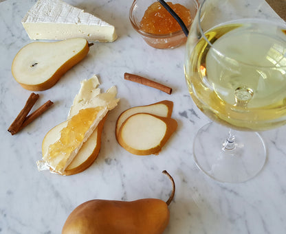 Pear Jam on Bree Slice Paired with a Wine 